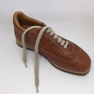 Hermes Vintage look Leather Tie shoes